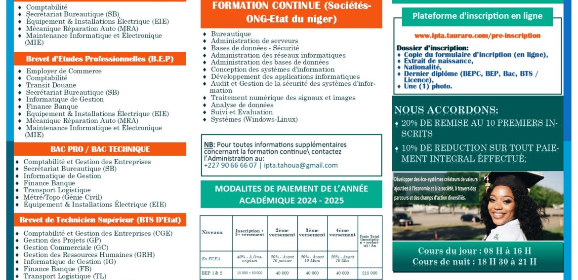 PROMOTION DE LA RENTREE 2024-2025