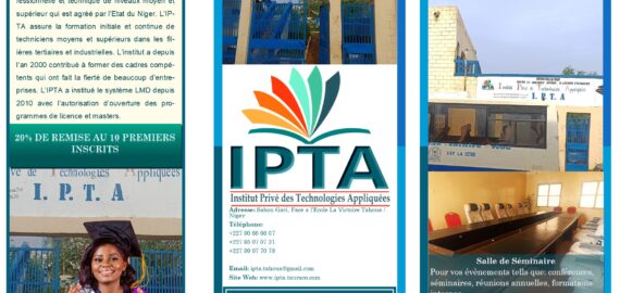 Nouveau dépliant de l&rsquo;Institut IPTA